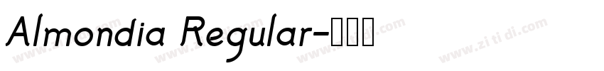 Almondia Regular字体转换